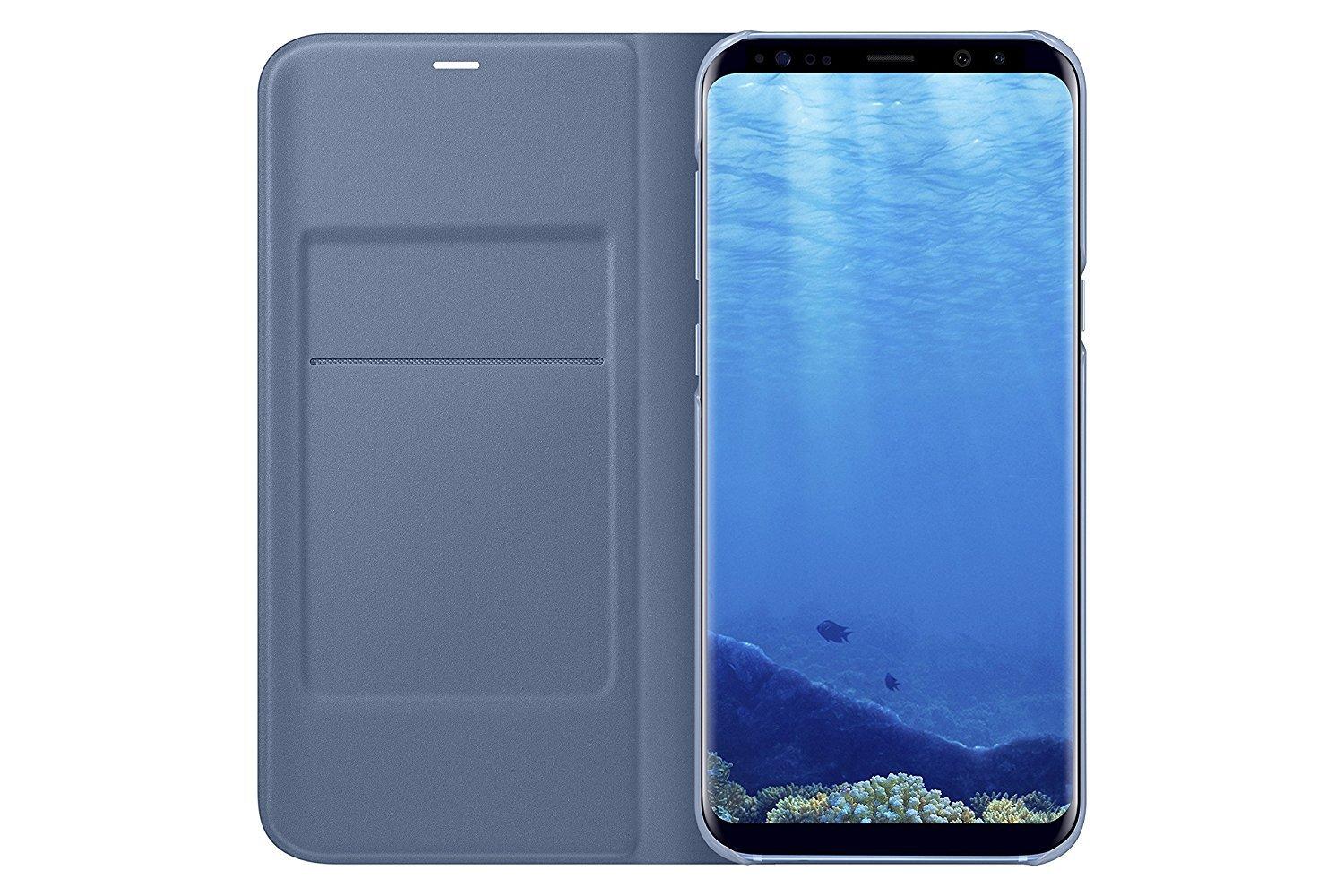 Samsung Galaxy S8+ LED View Wallet Case - Blue