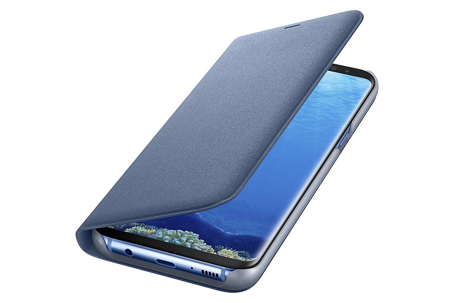 Samsung Galaxy S8+ LED View Wallet Case - Blue