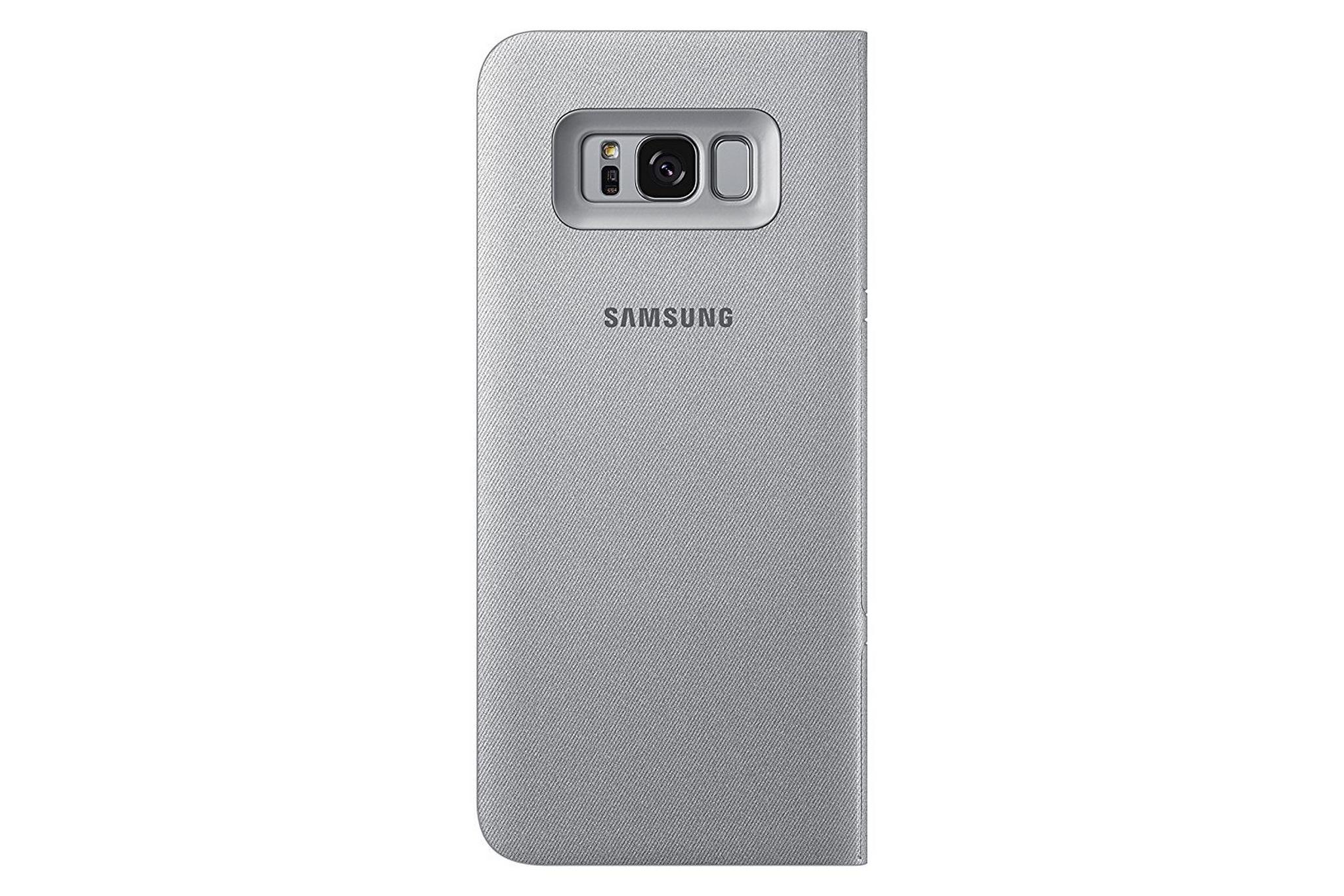 Samsung Galaxy S8+ LED View Wallet Case - Silver
