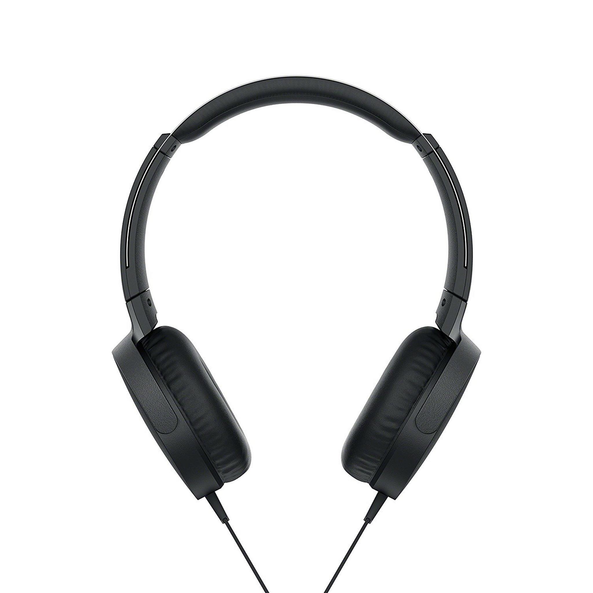 سماعة سوني السلكية إكسترا باس على الأذن – أسود (MDR-XB550AP)