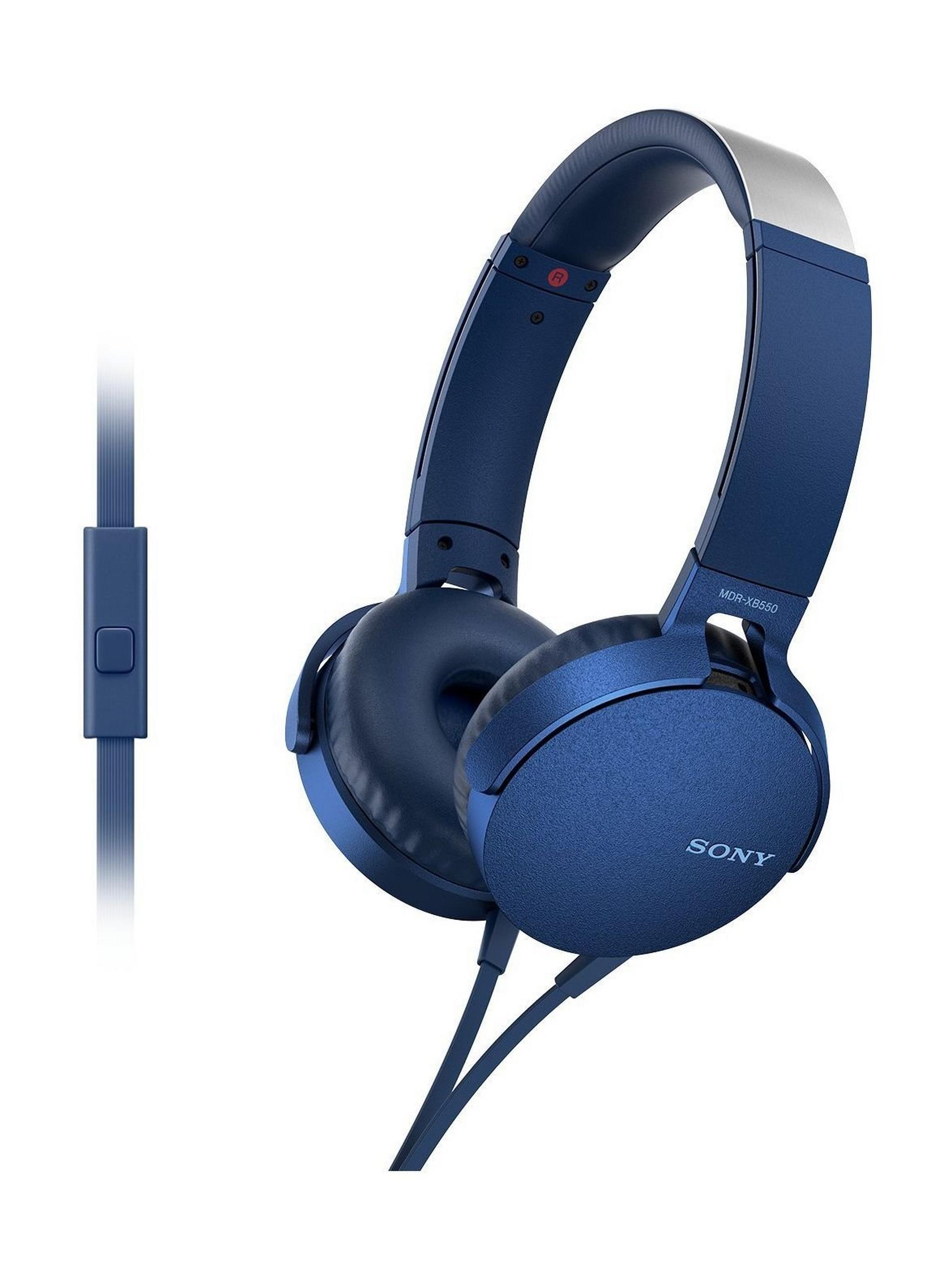Sony Extra Bass Headphone (MDR-XB550AP) - Blue