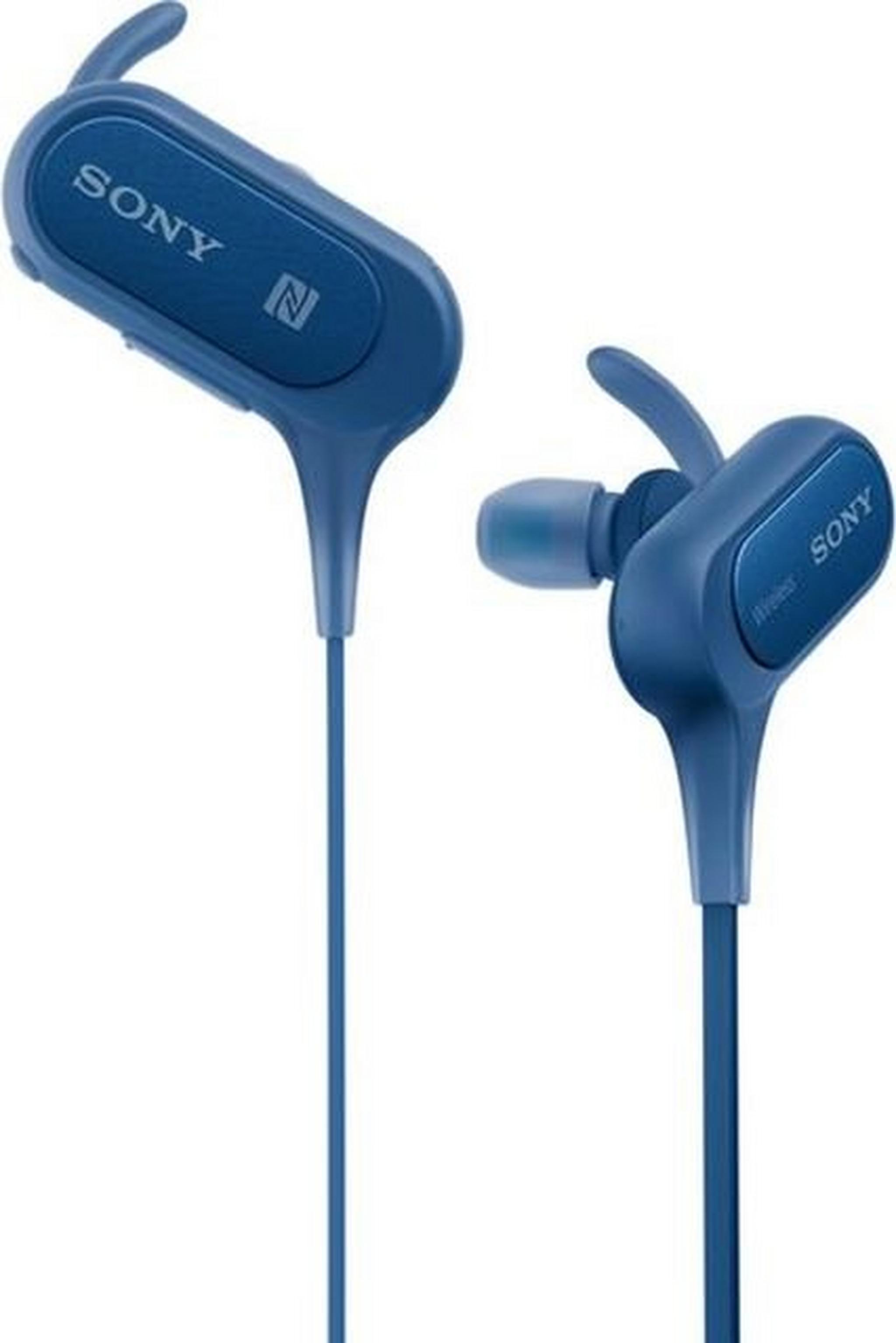 سماعة سوني الرياضية اللاسلكية داخل الأذن – أزرق  (MDR-XB50BSBZE)