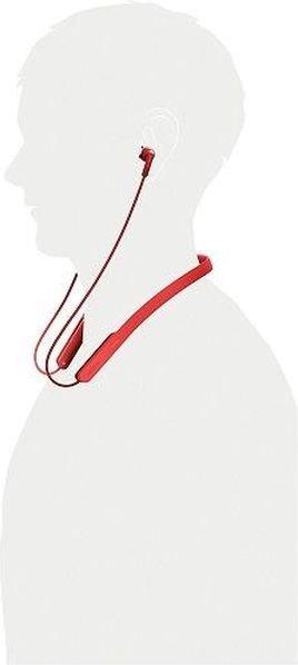 Sony Extra Bass Wireless Neckband In-Ear Headphones (MDR-XB70BT) - Red