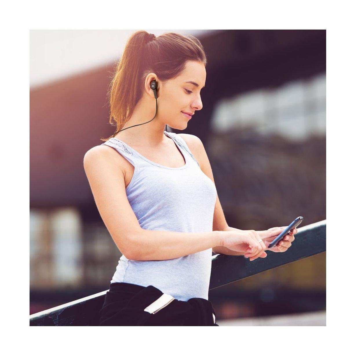 Promate Vitally-2 Bluetooth Wireless Gear Bud In-Ear Earphone With Mic - Black