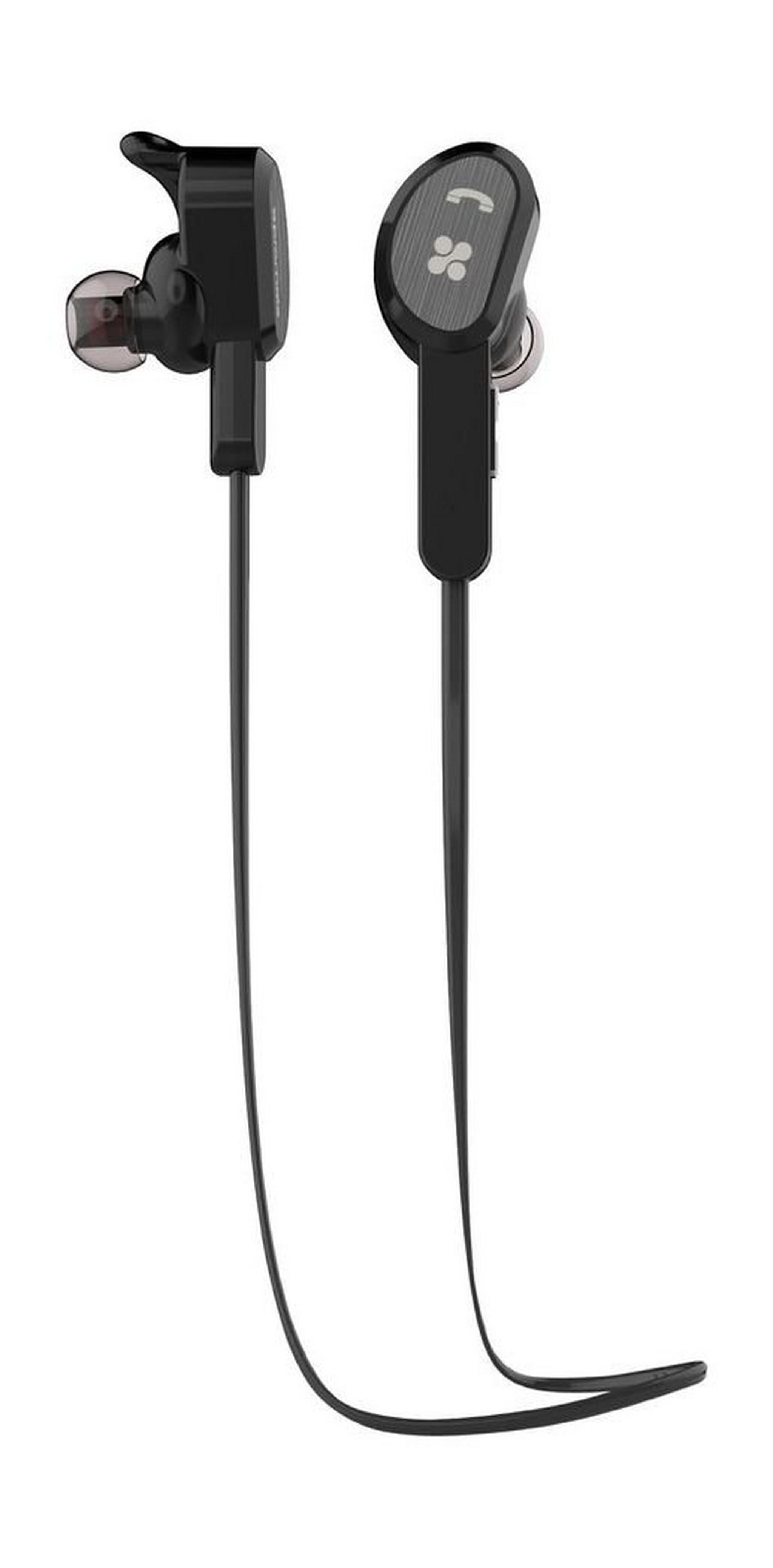 Promate Vitally-2 Bluetooth Wireless Gear Bud In-Ear Earphone With Mic - Black