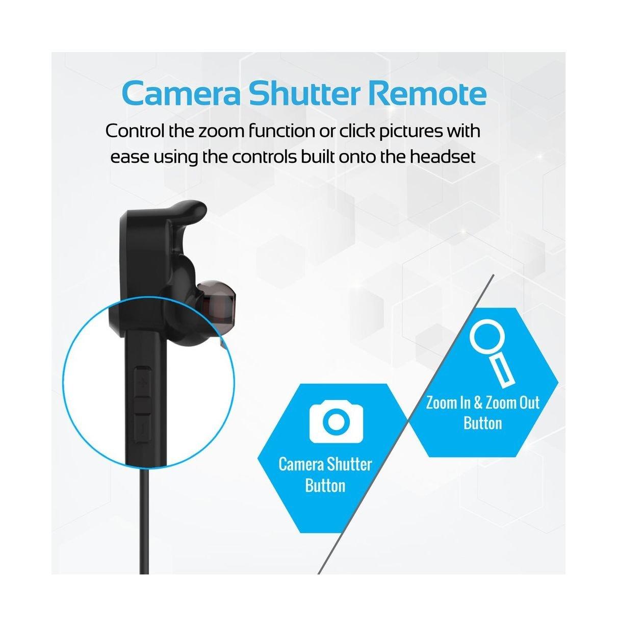 Promate Vitally-2 Bluetooth Wireless Gear Bud In-Ear Earphone With Mic - Black