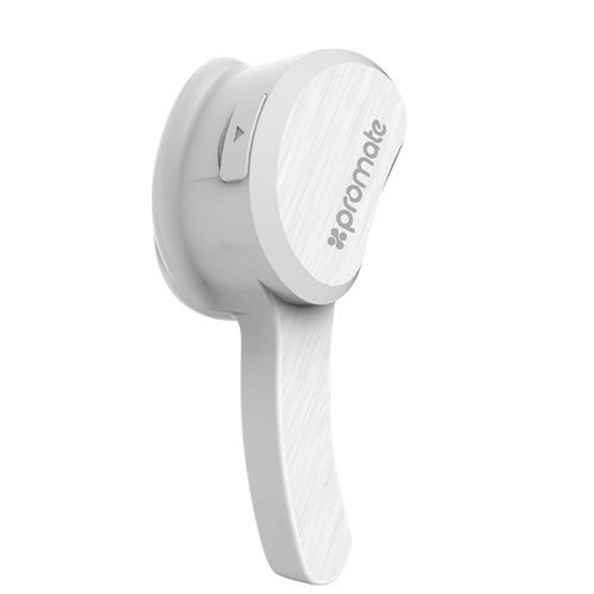 Promate Aural Bluetooth Wireless Mono Earphone (v4.1+EDR) - White