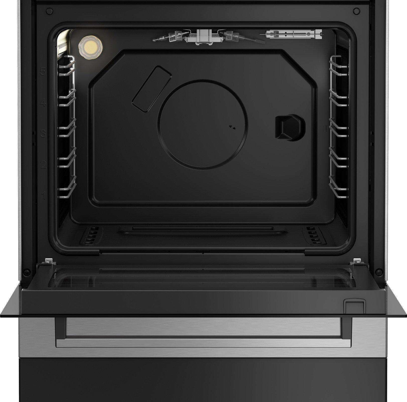 Beko 4 Burners Full Gas Cooking Range, 60X60cm, FSGT61121DXL - Inox
