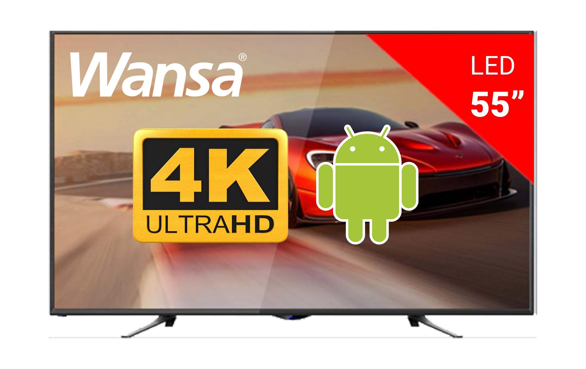 WANSA 55 inch 4K Ultra HD (UHD) Smart LED TV - WUD55H7762SN