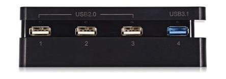 EQ Dobe 4 Ports USB HUB for Microsoft PlayStation 4 