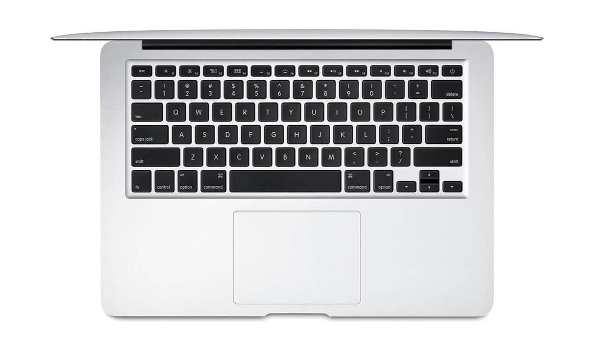 ماك بوك إير- كورآي5 - رام 8 جيجابايت - 128 جيجابايت إس إس دي - شاشة 13.3بوصة (2017) الجيل الثامن (MQD32AB/A) - فضي (لوحة مفاتيح انجليزي / عربي)