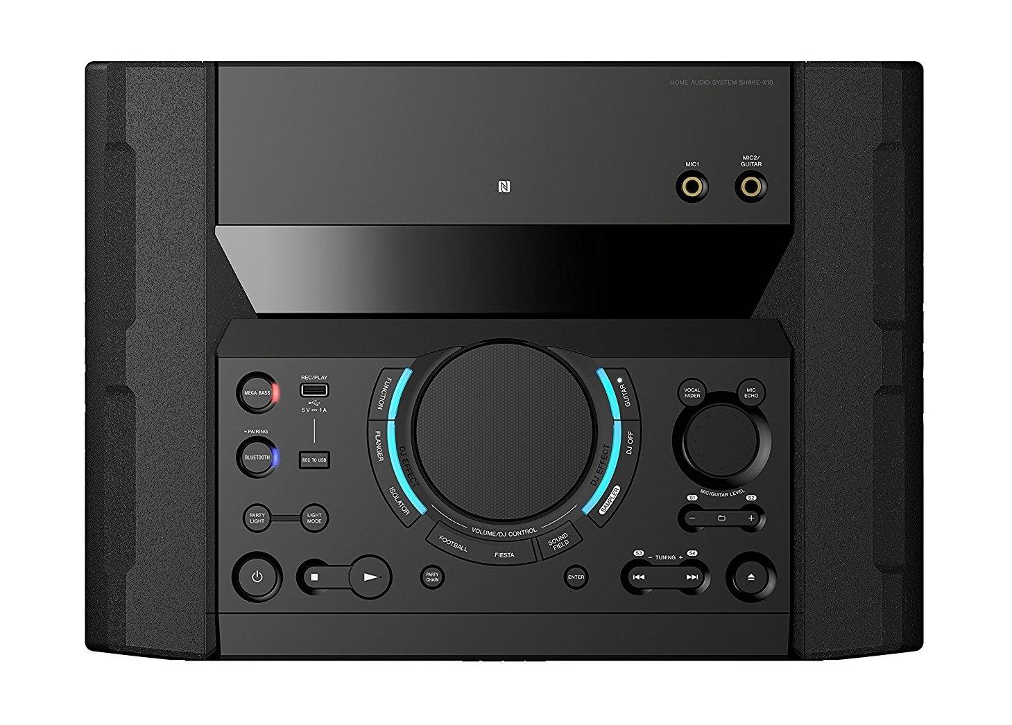 Sony HCDSHAKEX10 High Power Bluetooth Home Audio System Black