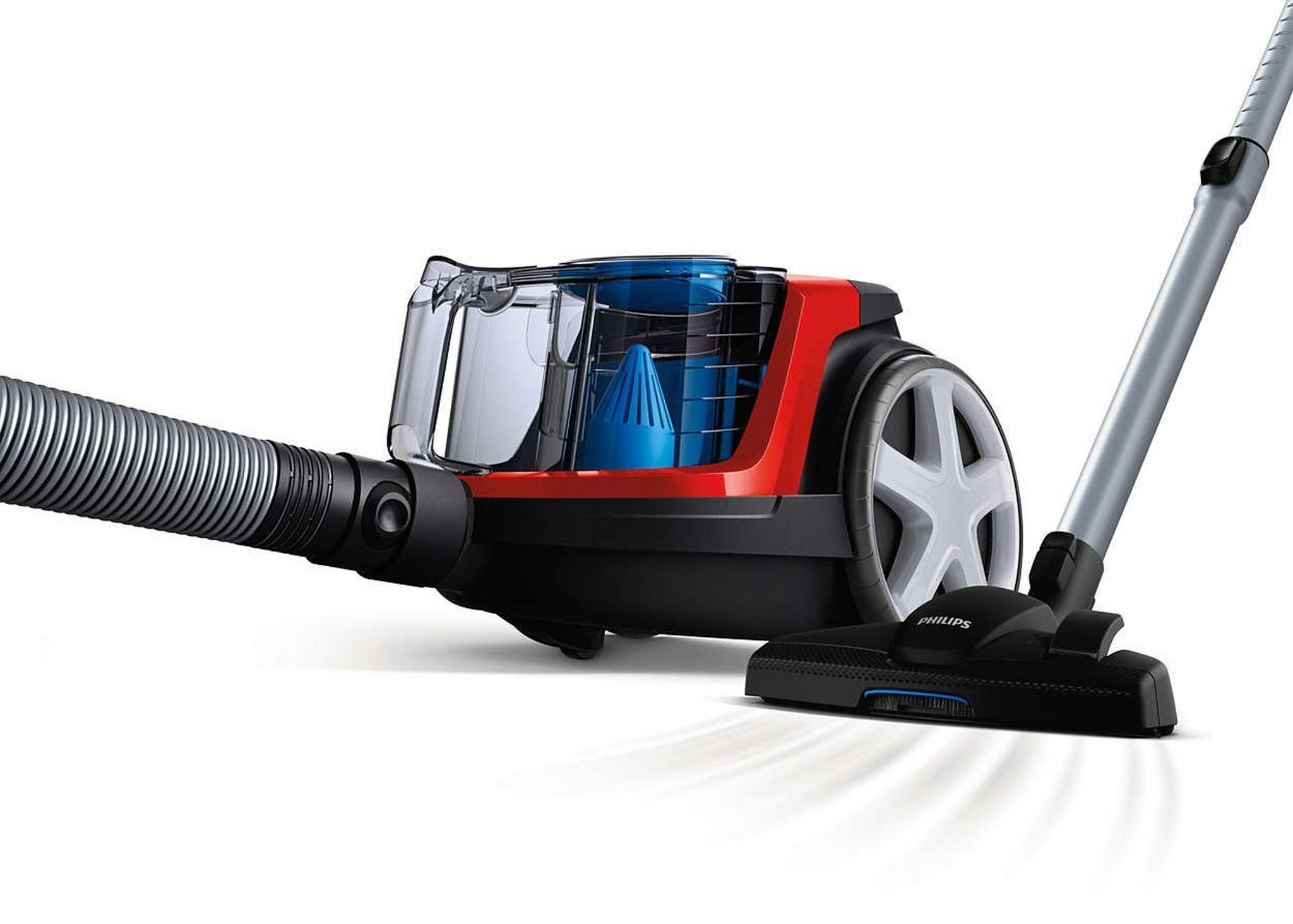 Philips  PowerPro Compact Bagless Vacuum Cleaner,1900 W, 1.5 Litre, FC9351 - Sporty Red