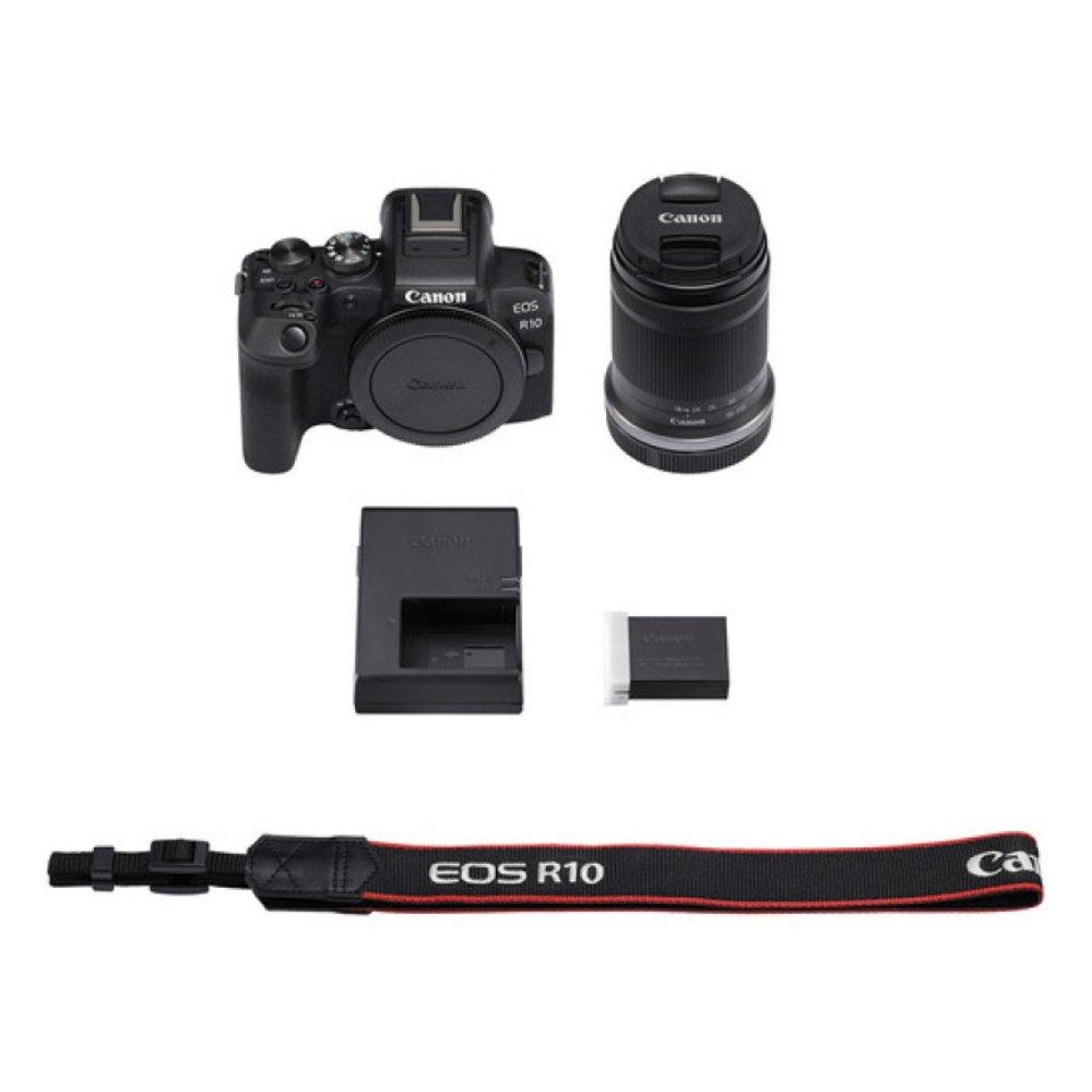 هيكل كاميرا كانون الرقمية آر10 + RF-S 18-150 ملم + MT ADP EF-EOS آر.