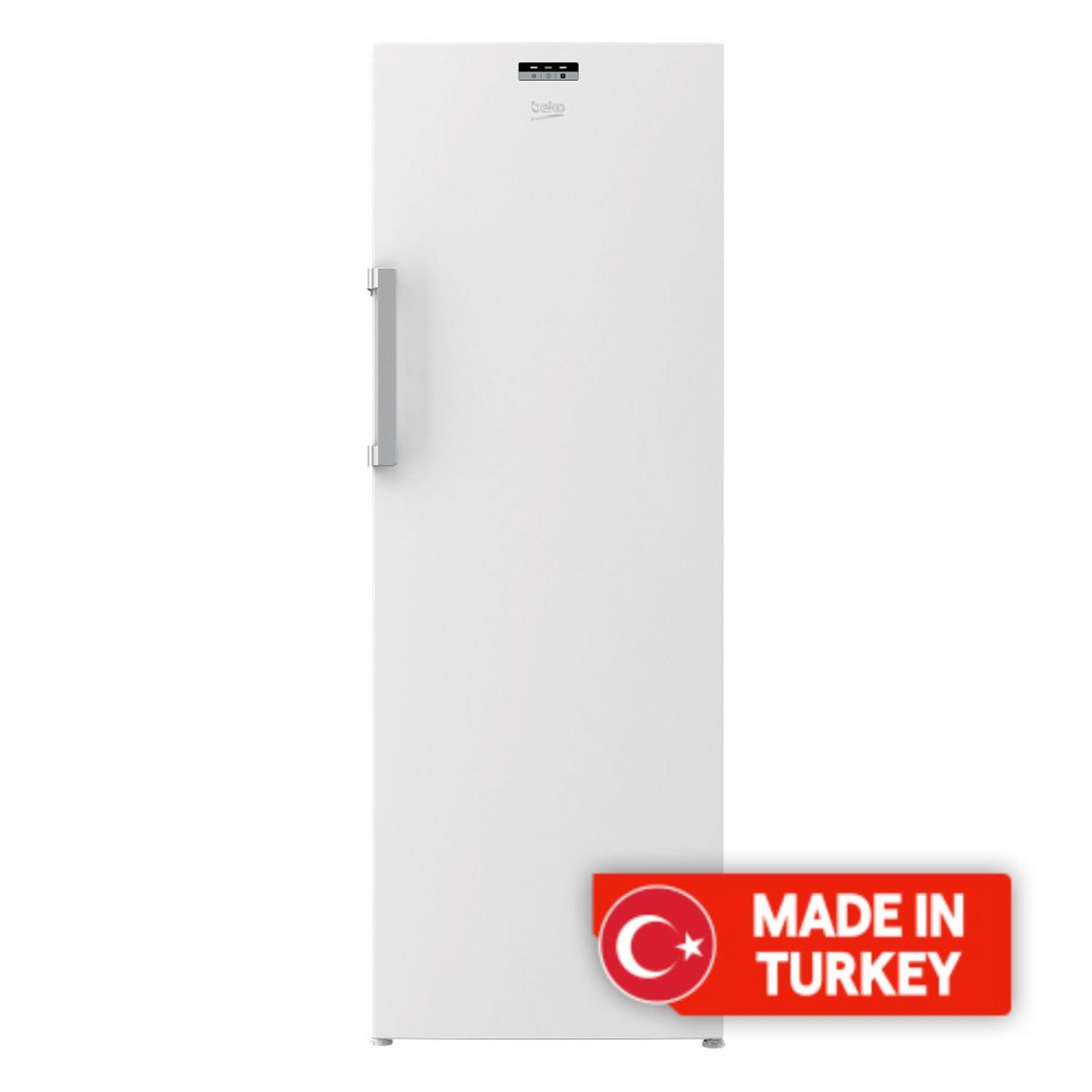 Beko 11 Cu.Ft.290L Upright Freezer (RFNE320L24W) - White