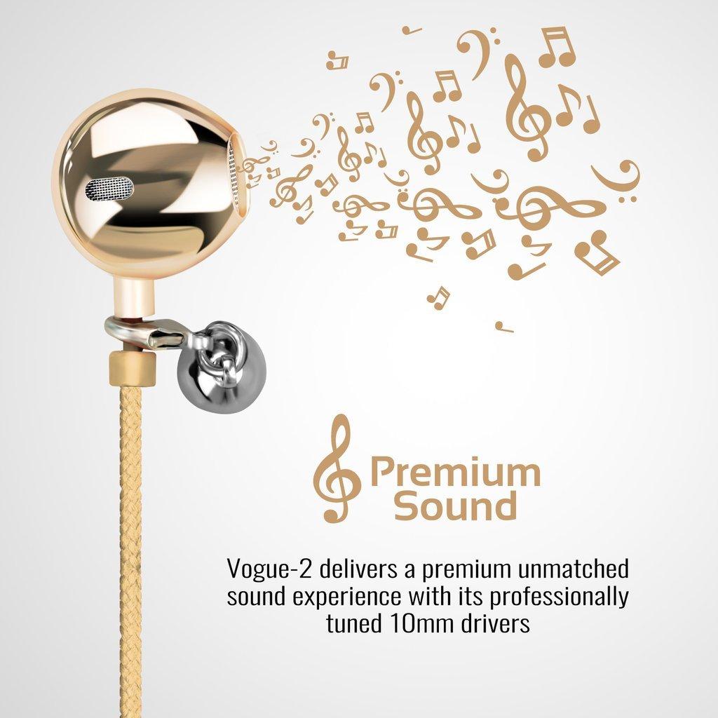 Promate Vogue-2 Wearable Wristband Style Wired Stereo Earphone - Black