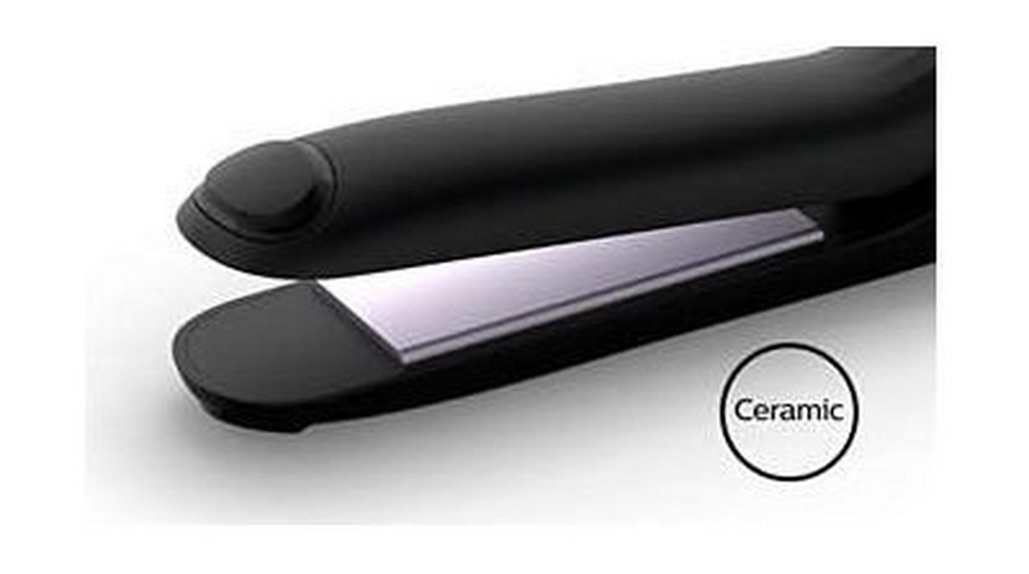 Philips 2 in 1 Straightener & Curler for Easy Hairstyling with Ceramic Coating, 5 Attachments, BHH811/03 - Black