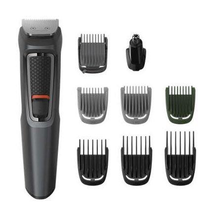 Buy Philips series 3000 9-in-1 face, hair, body multigroom, mg3747/13 - black in Kuwait