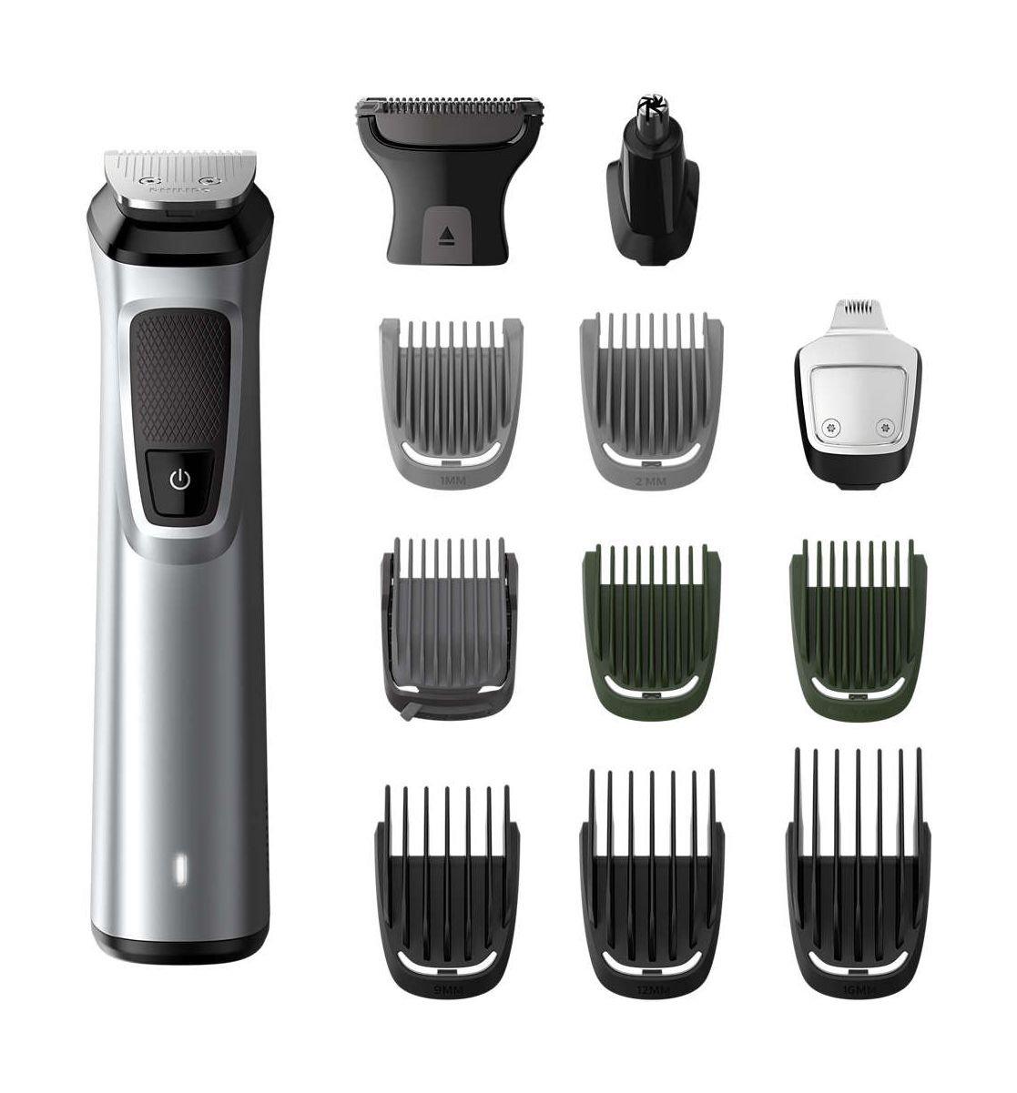 Buy Philips series 7000 13-in-1 face, hair, body multigroom, mg7715/13 - black in Kuwait