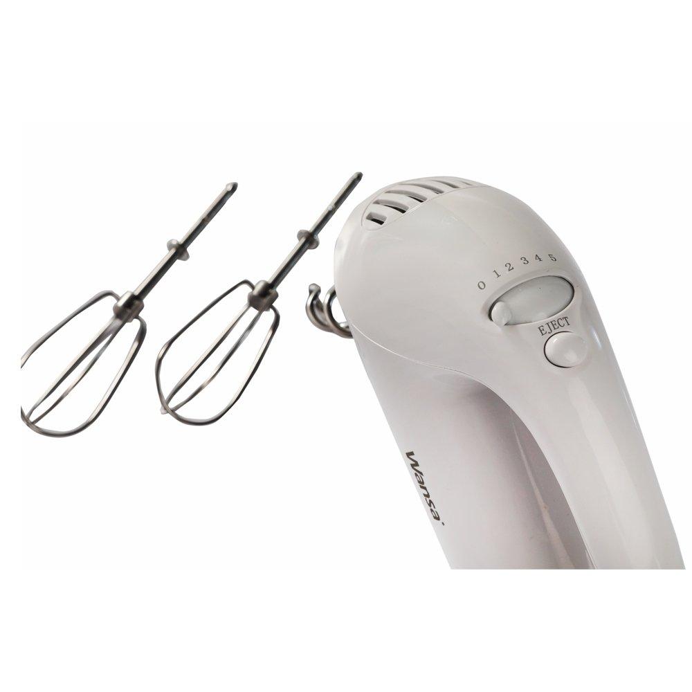 Wansa Hand Mixer, 200 Watts, 5 Speeds, FX- 7008 - White