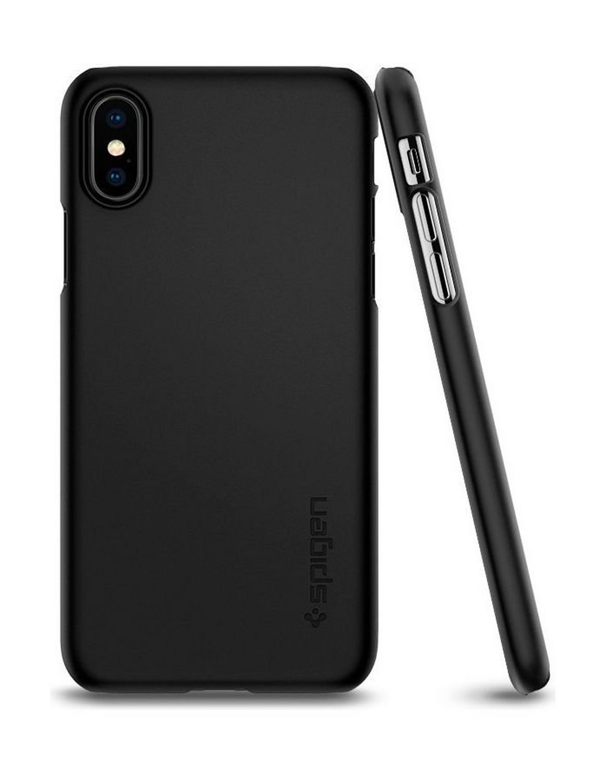 Spigen Thin Fit Case For iPhone X - Matte Black