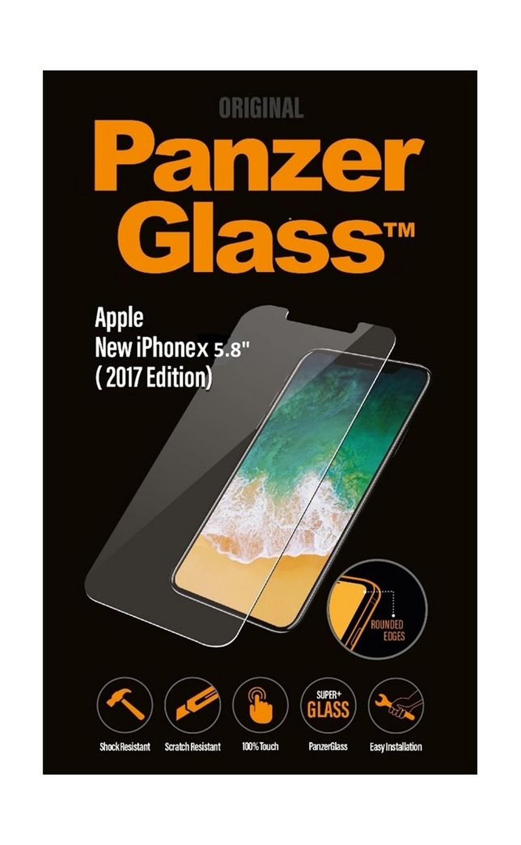 واقي الشاشة الزجاجي لهاتف أيفون إكس  من بانزر (٢٠١٧)