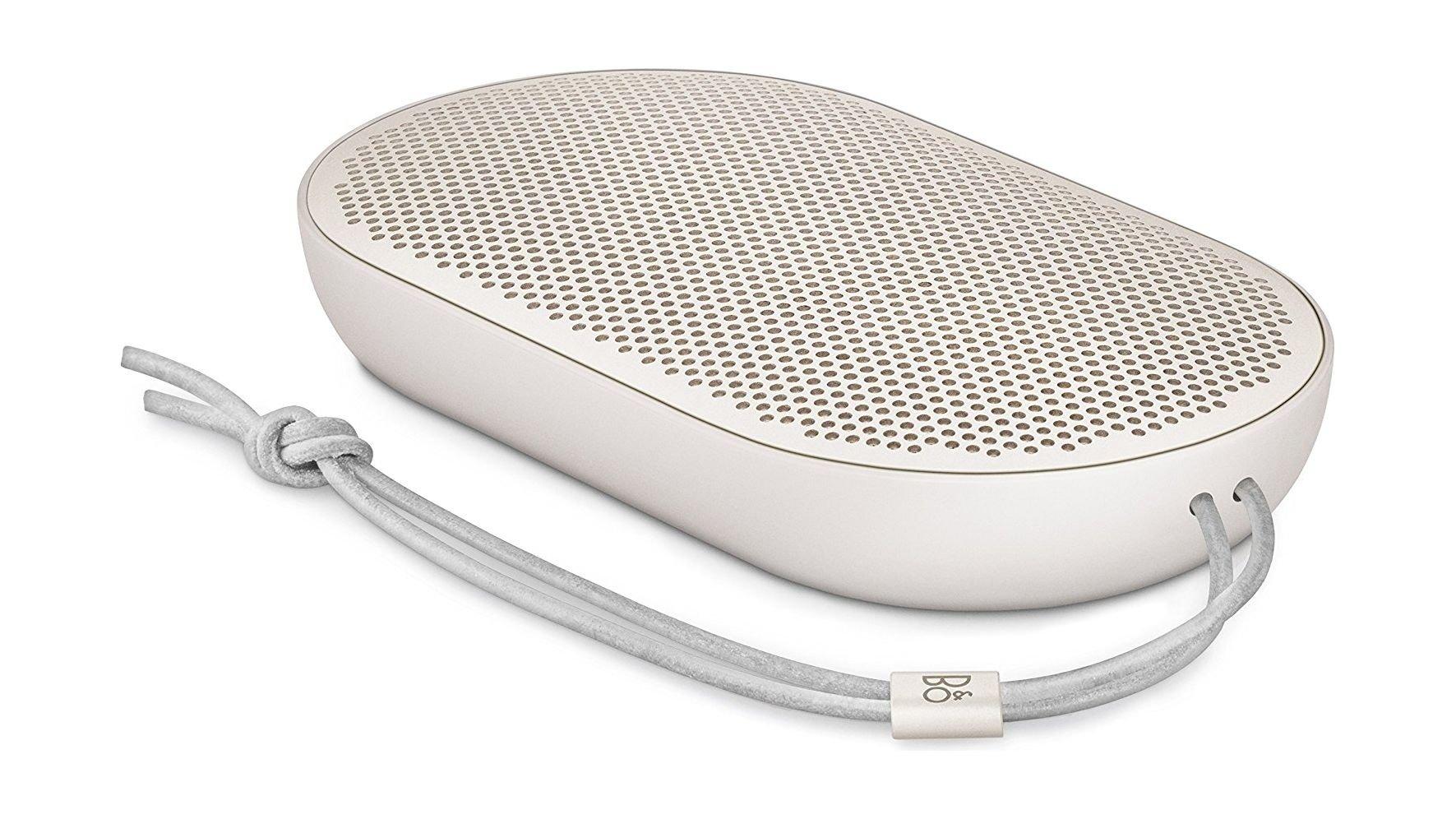 B&O PLAY by Bang & Olufsen Beoplay P2 Portable Bluetooth Speaker with Built-In Microphone - Sand Stone