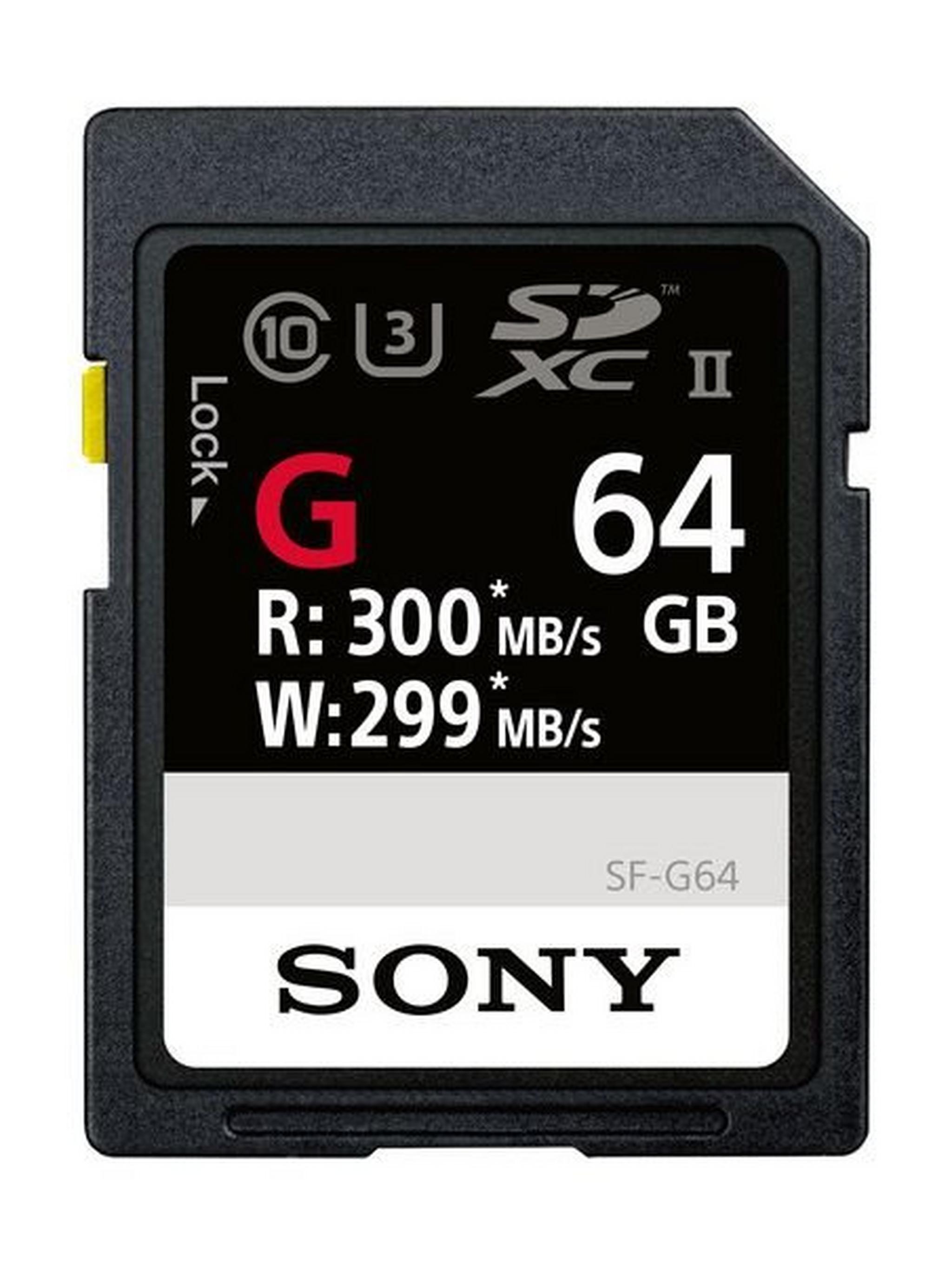 Sony SF-G Series UHS-II SDHC Memory Card - 64GB