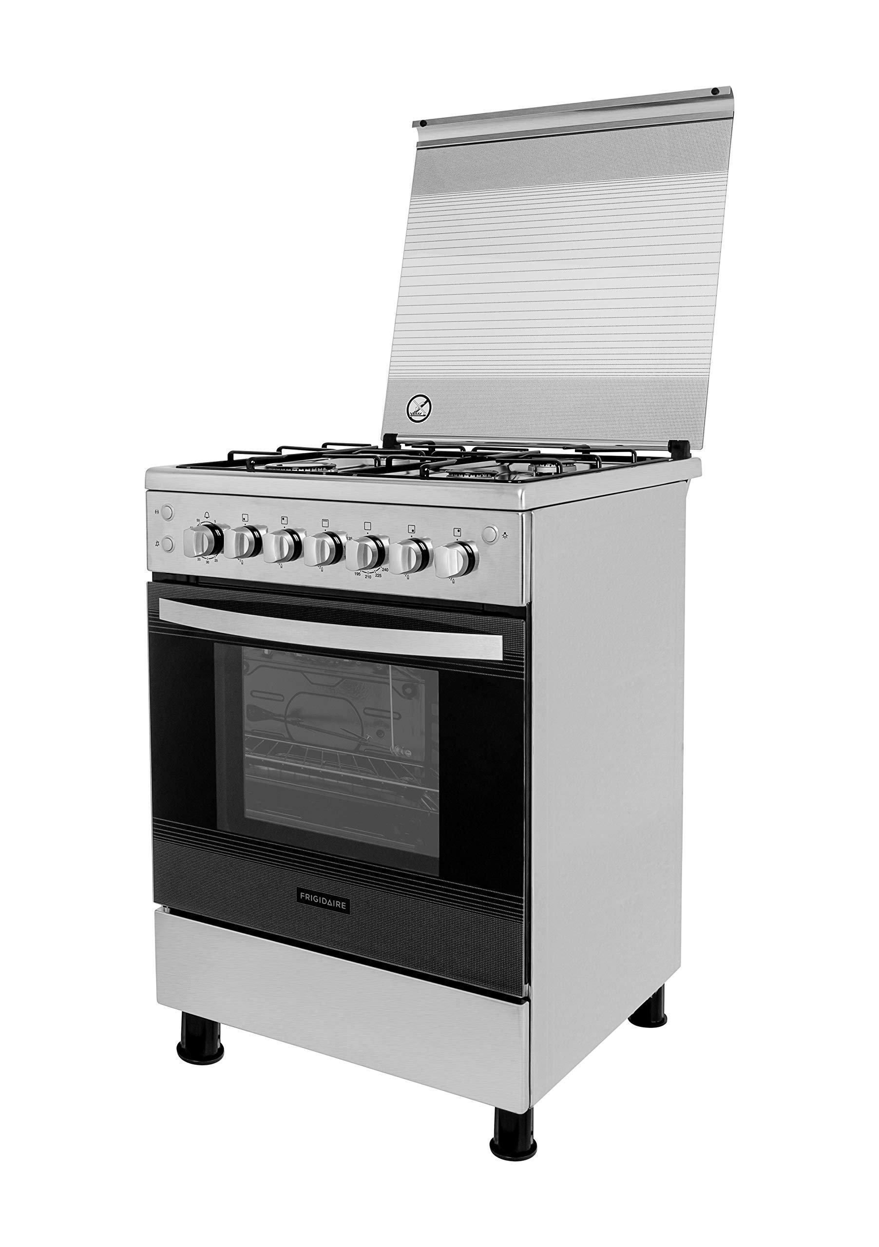 Frigidaire 4 Burners Gas Cooker, 60X60cm, FNGB60JGRSO - Stainless Steel