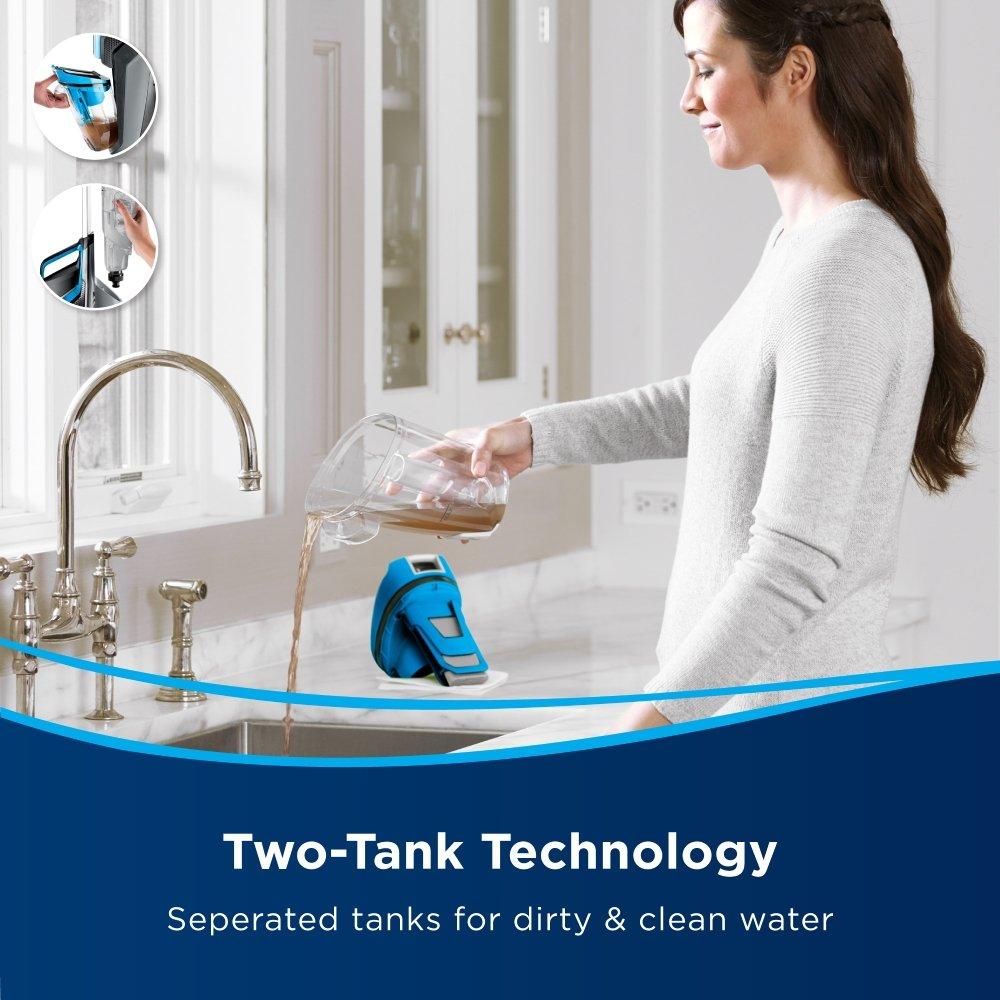 BISSELL CrossWave 3 in One Multi-Surface Cleaner with Wet-Dry Vacuum, 0.8 L, 1713 - Blue