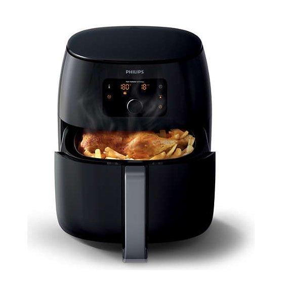 قلاية هوائية رقمية مجموعة افانس مقاس إكس إكس لارج من من فيليبس، قدرة 2225 واط، سعة 1.4 كجم، HD9650/99 - أسود