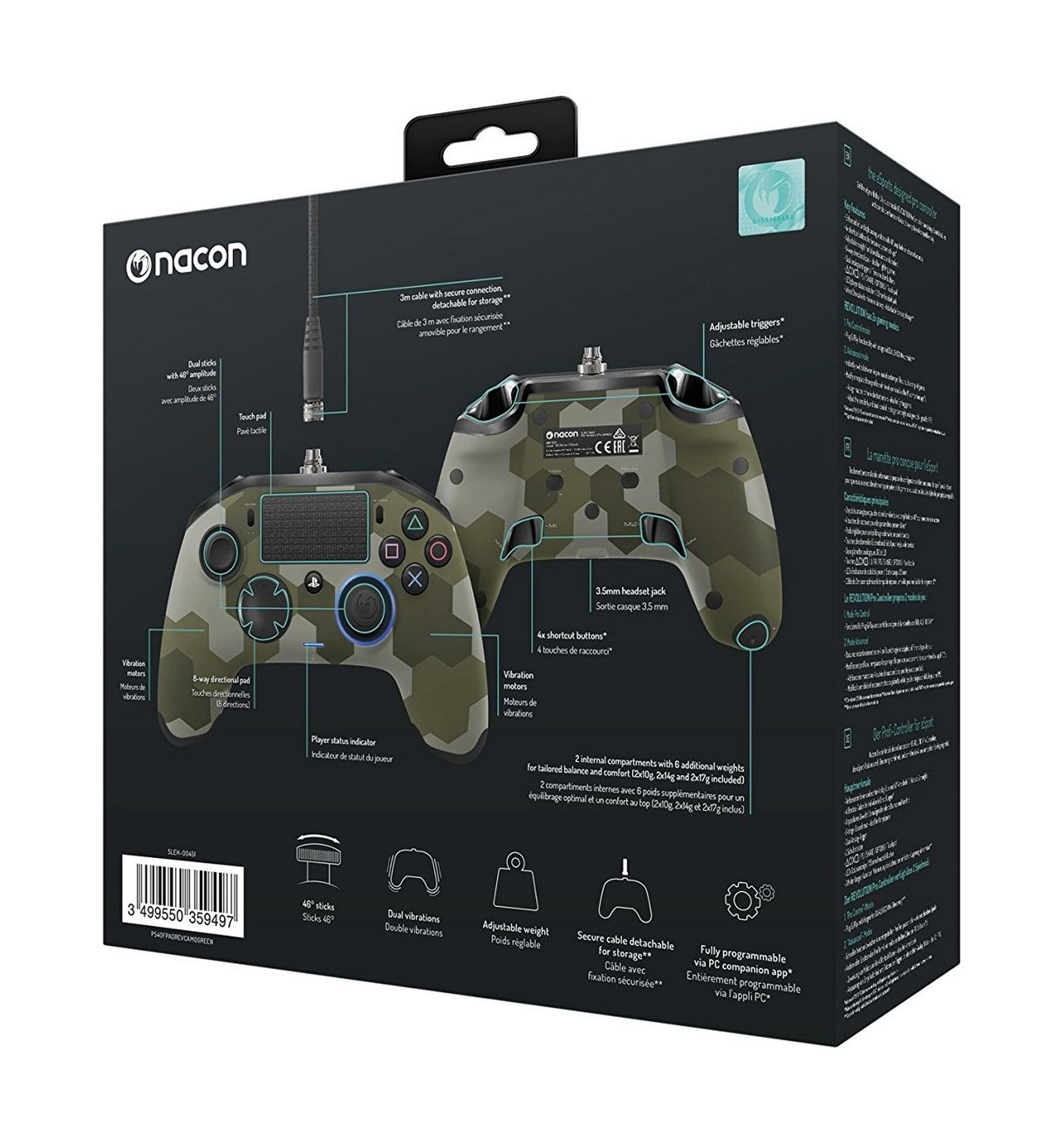 BigBen NACON Revolution PRO PS4 Controller Gamepad - Camo Green