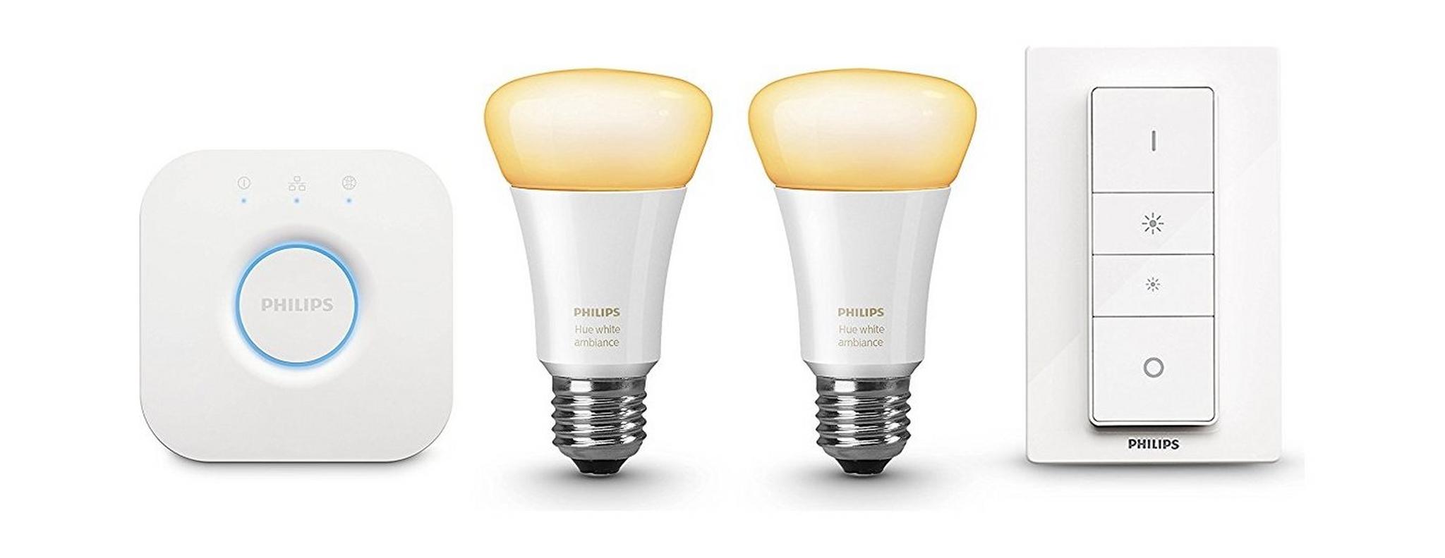 Philips Hue Ambiance 9.5 Watts LED Light Starter Kit - White