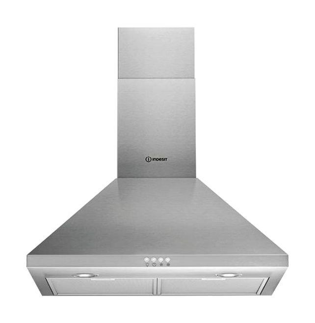 Indesit 60x60cm 4-Burners Free Standing Electric Cooker + Indesit 60cm Chimney Type Cooker Hood