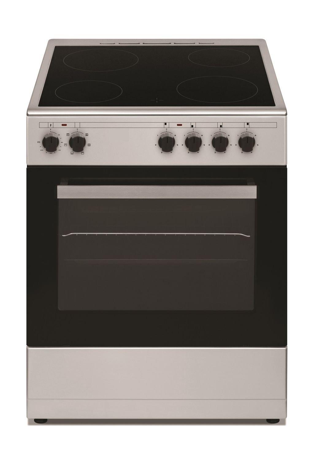 Wansa 60x60cm 4 Ceramic Burners, Electric Cooker + Wansa 60cm Built Under Cooker Hood