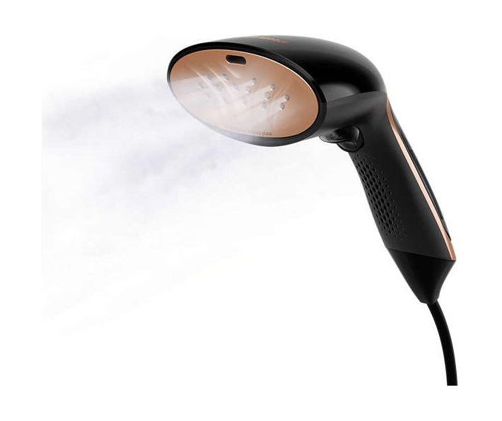 مكواة بخار محمولة ستيم اند جو من فيليبس، قدرة 1300 واط،  سعة 0.07 لتر، GC362/86 - أسود/نحاسي