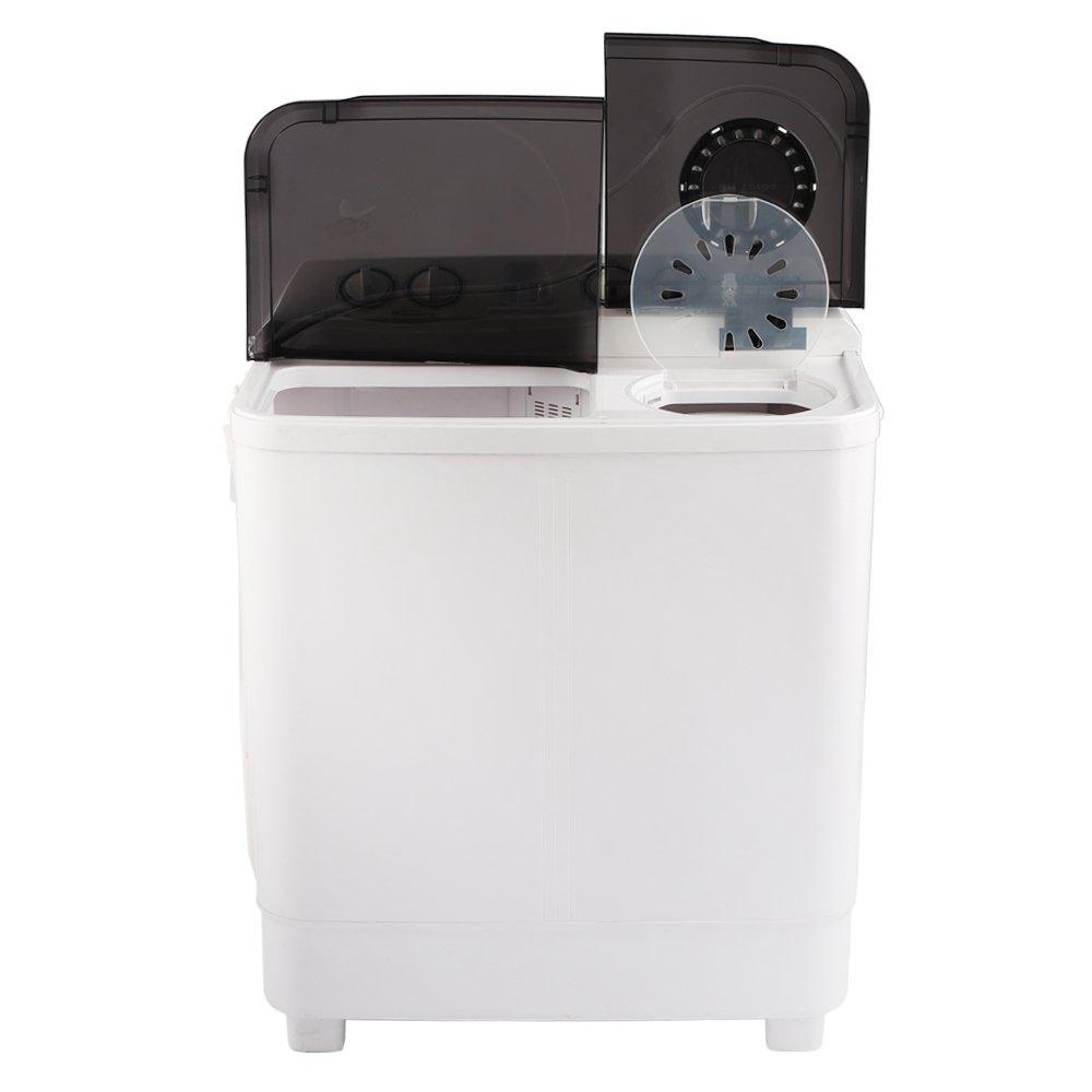 Wansa Gold Twin Tub Washer,7Kg Washing Capacity, 5.5kg Drying Capacity, WGTT70 - White