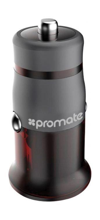 Promate Ultra Small Car Charger With Qualcomm QC3.0 Quick Charge (DASH-QC3) - Black
