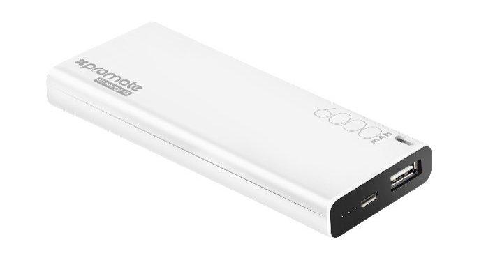 Promate ENERGI-6 6000 mAh Power Bank - White