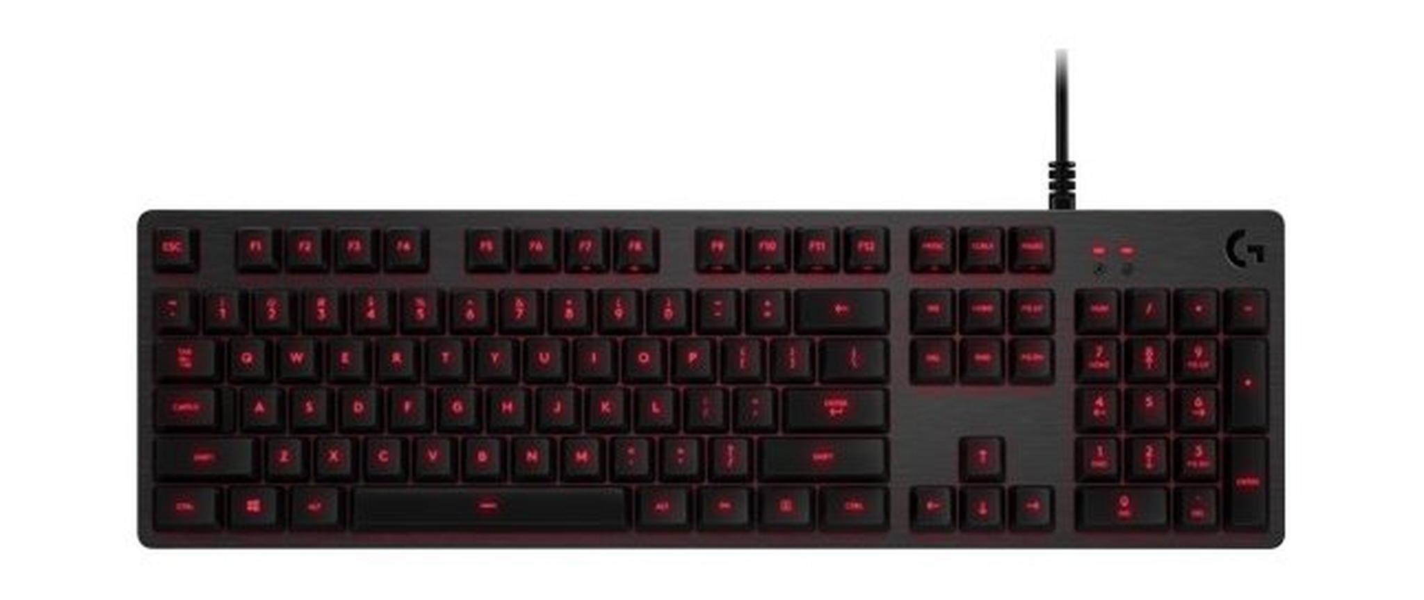 لوحة مفاتيح الألعاب من لوجيتيك G413 بإضاءة خلفية - أحمر (920-008310)