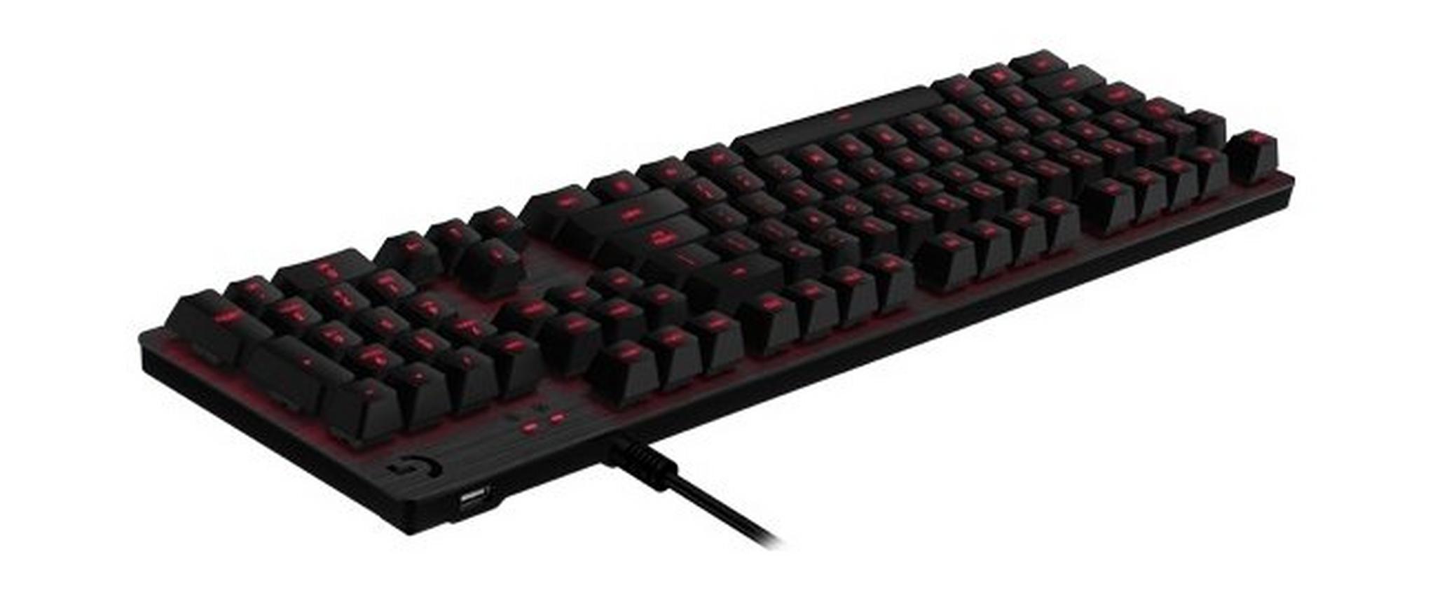 لوحة مفاتيح الألعاب من لوجيتيك G413 بإضاءة خلفية - أحمر (920-008310)