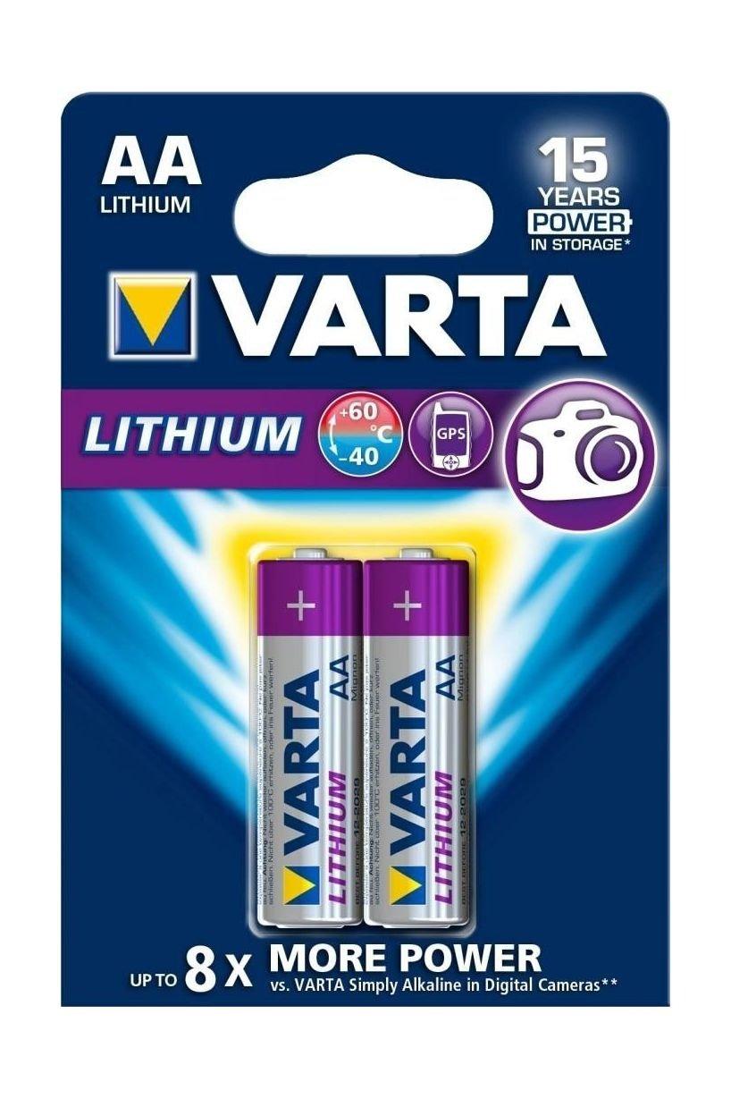 Varta 2Pcs AA Lithium Batteries
