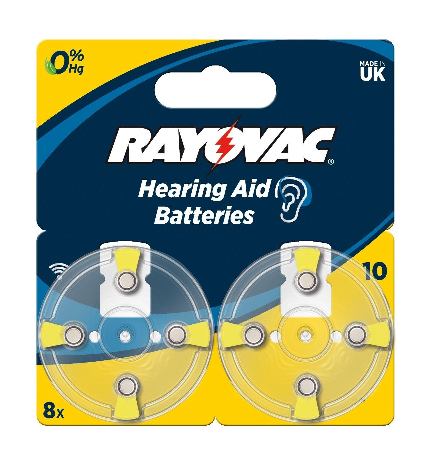Rayovac 8Pcs Hearing Aid Batteries