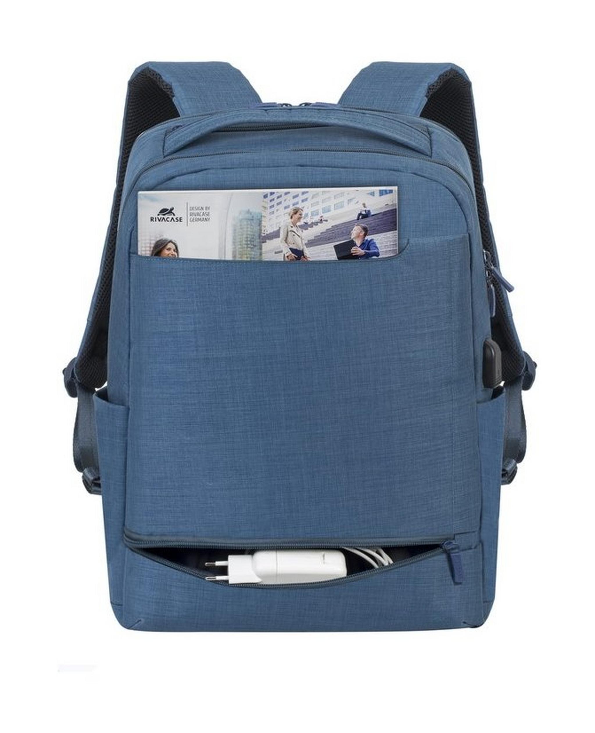 RivaCase 17.3 Inch Carry-On Laptop Backpack (8365) - Blue