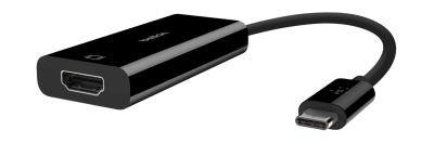 محول يو إس بي من نوع - سي إلى إتش دي إم آي من بيلكين - اسود (F2CU038BTBLK)