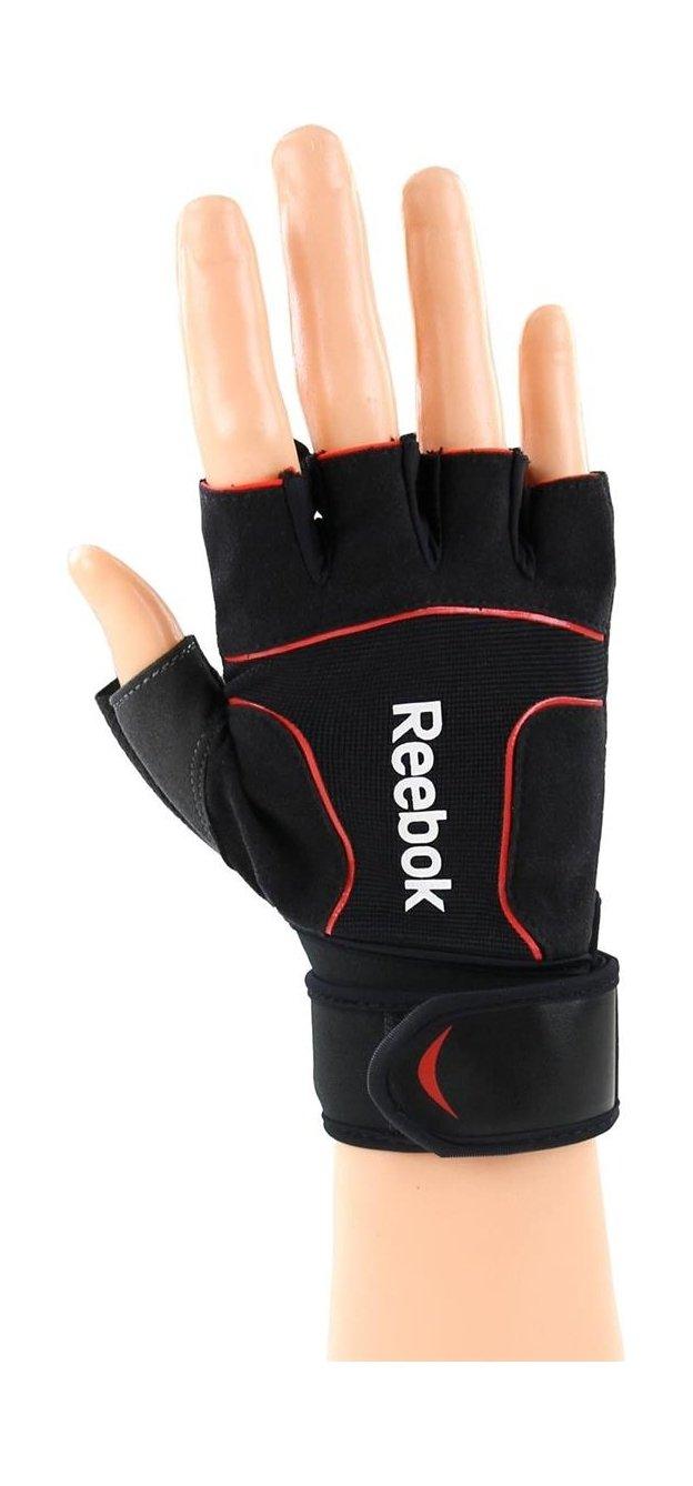 قفاز رفع ريبوك الرياضي صغير ( RAGB-11232BK) - أحمر