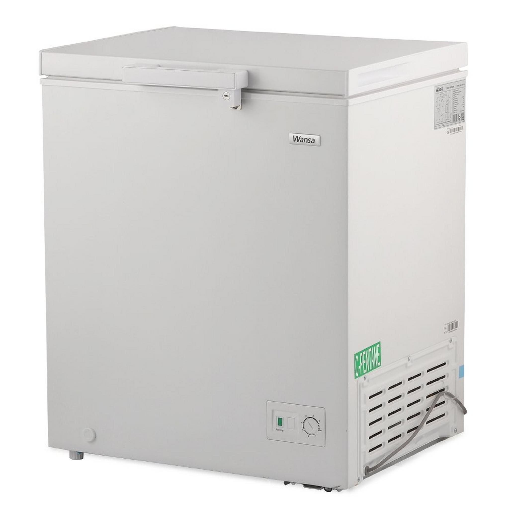 Wansa Chest Freezer, 5CFT, 145-Liters, WC-145-C8 - White