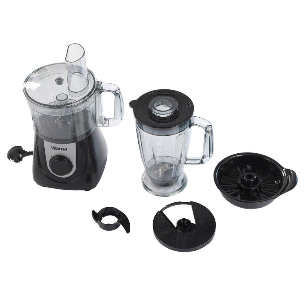 Wansa 750W Food Processor (FP-8001) - Black