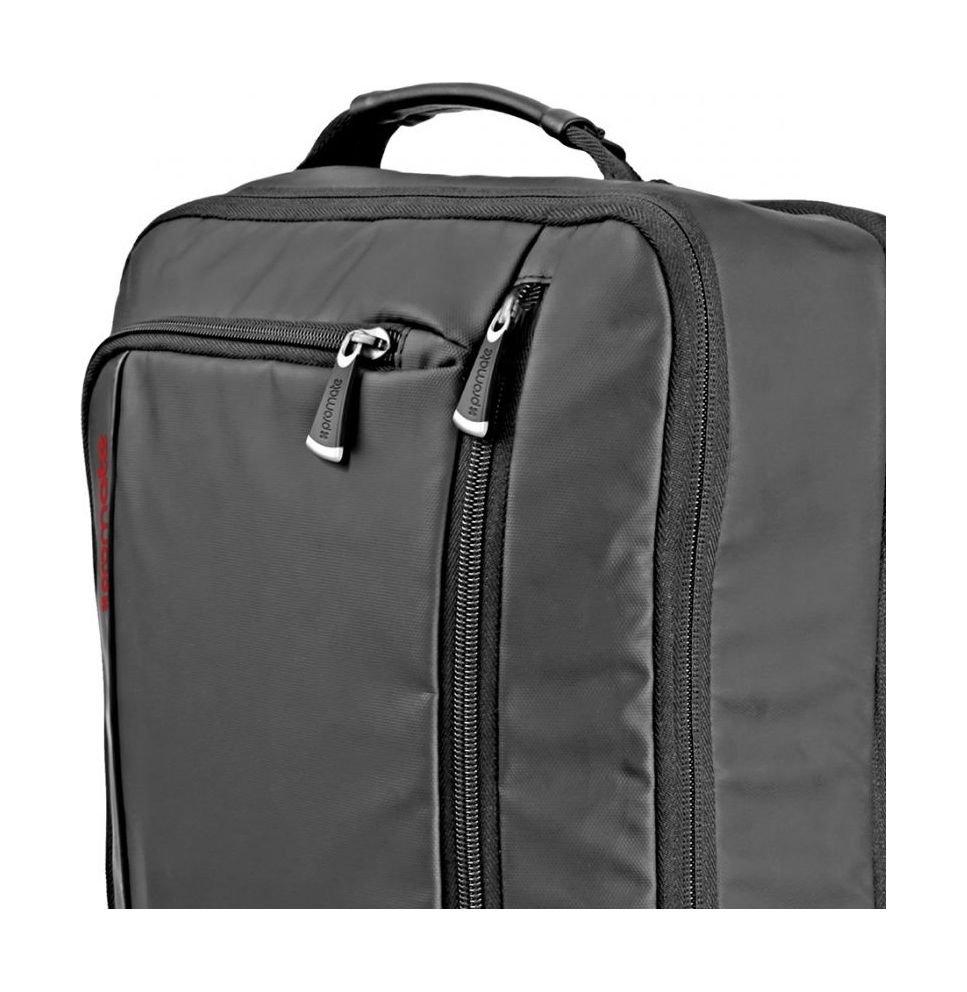 Promate QUESTBP Travel Backpack For Laptop Up To 15.6 inch Black