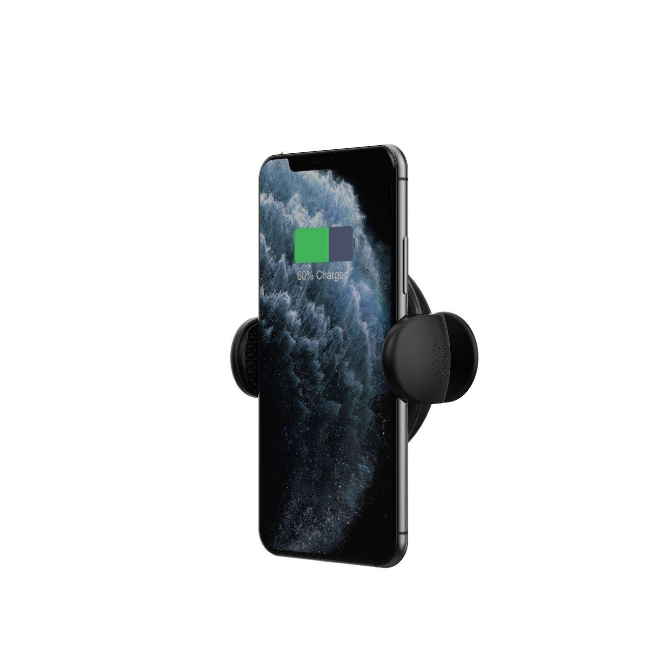 EQ LWC-S02 Qi Enabled Car Mount & Wireless Charger - Black